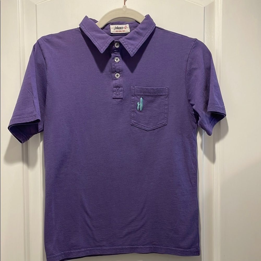 Johnnie-O Purple Kids Polo Shirt size 8